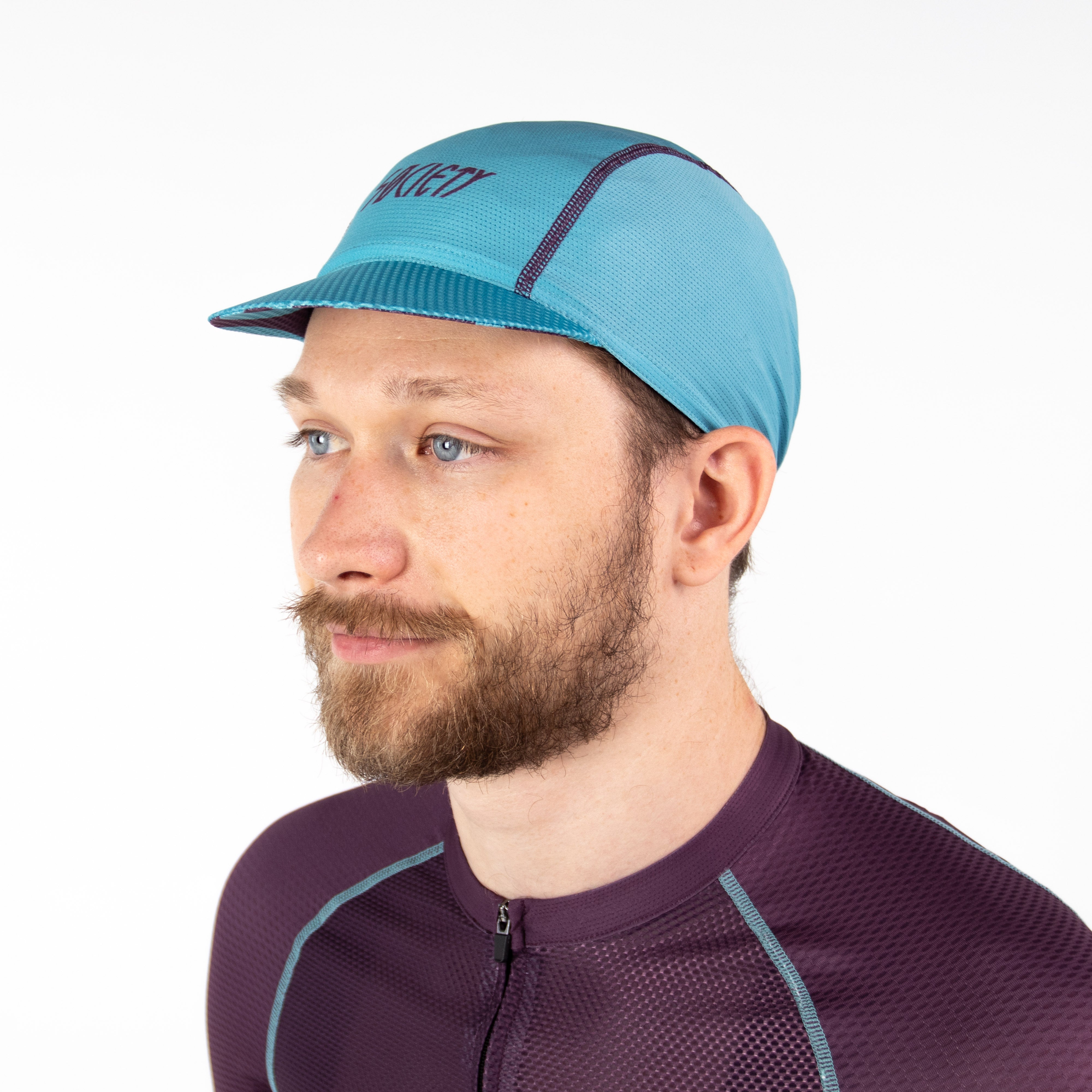 Qionma Mesh Outdoor Cycling Cap Elastic Running Sports Fishing Hat (Dark  Blue) 