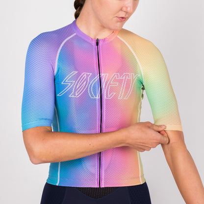 Womens Omni HyperMesh Jersey (Multi/White)