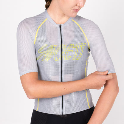 Womens Omni HyperMesh Jersey (Silver/Green)