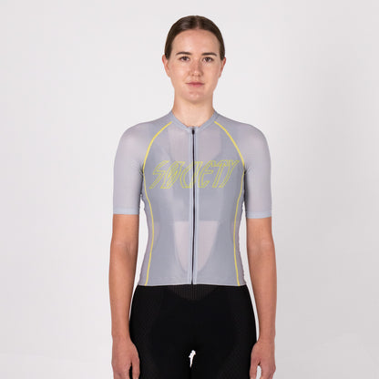 Womens Omni HyperMesh Jersey (Silver/Green)