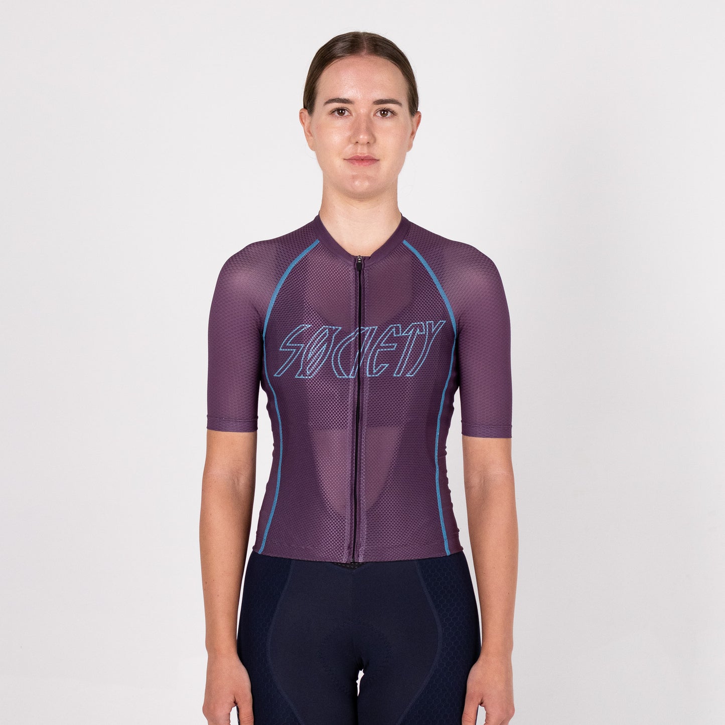 Womens Omni HyperMesh Jersey (Mauve/Blue)