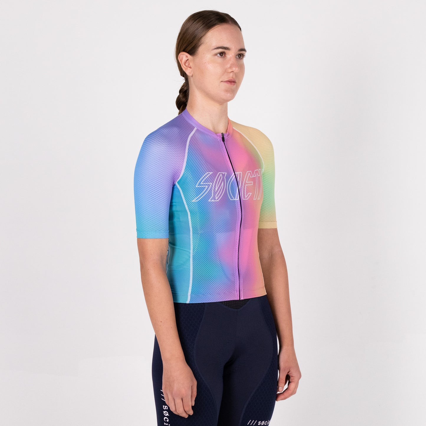 Womens Omni HyperMesh Jersey (Multi/White)