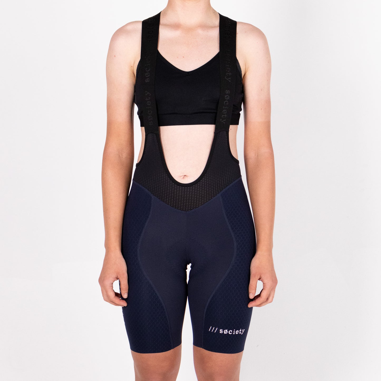 Womens /// Elevate Bib Shorts (Hex Navy)