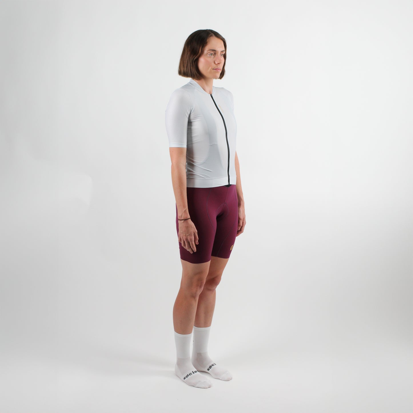 Womens Elevate++ Short Sleeve Jersey (Bone)