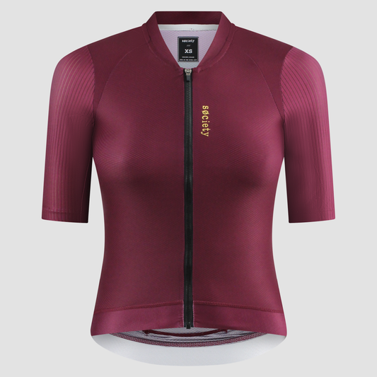 Womens Elevate++ Short Sleeve Jersey (Port Wine)