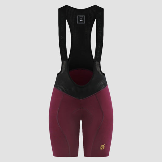 Womens Elevate++ Bib Shorts (Port Wine)