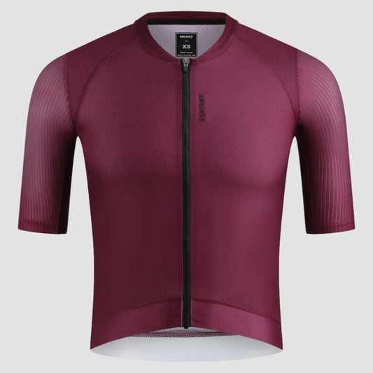 Mens Elevate++ Short Sleeve Jersey (Port Wine)