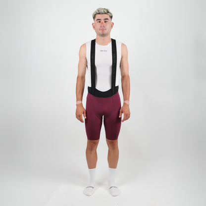 Mens Elevate++ Bib Shorts (Port Wine)