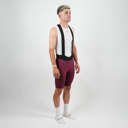 Mens Elevate++ Bib Shorts (Port Wine)