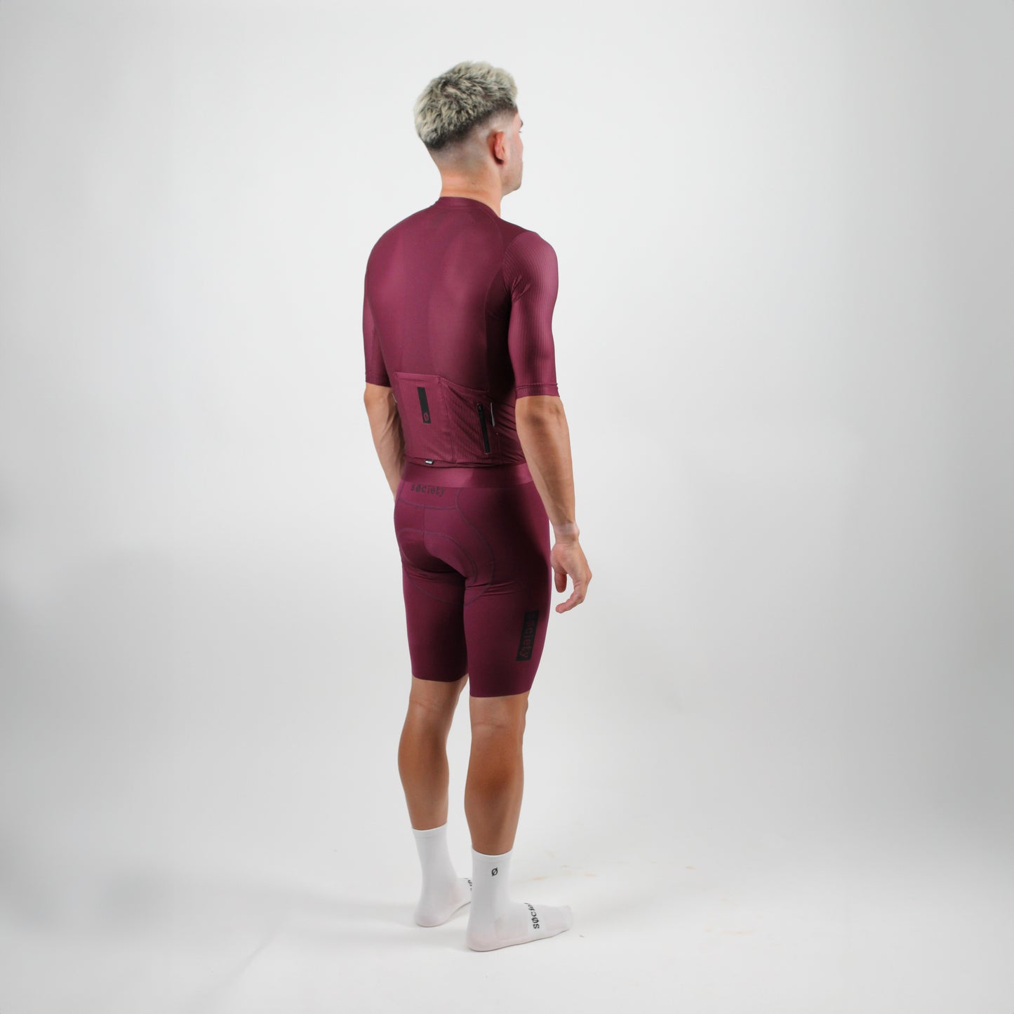 Mens Elevate++ Short Sleeve Jersey (Port Wine)