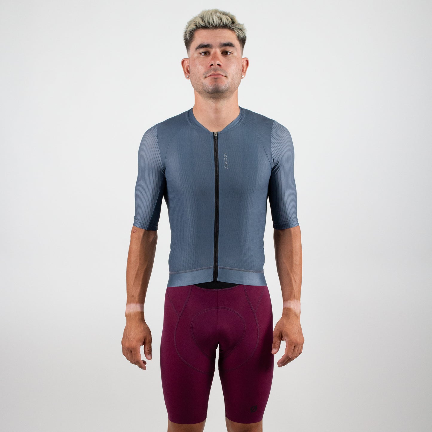 Mens Elevate++ Short Sleeve Jersey (Cinder Blue)