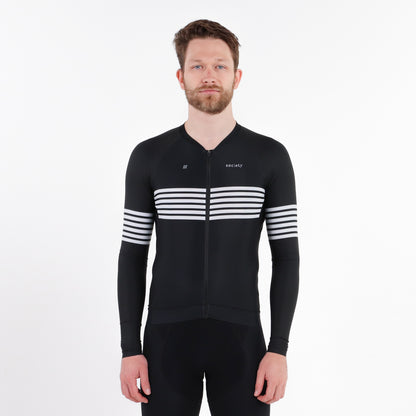 Mens /// Elevate Long Sleeve Jersey (Black/White)