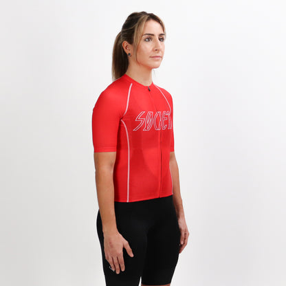 Womens Omni HyperMesh Jersey (Red/White)