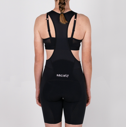 Womens /// Elevate Bib Shorts (Hex Black)