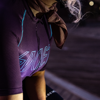 Womens Omni HyperMesh Jersey (Mauve/Blue)