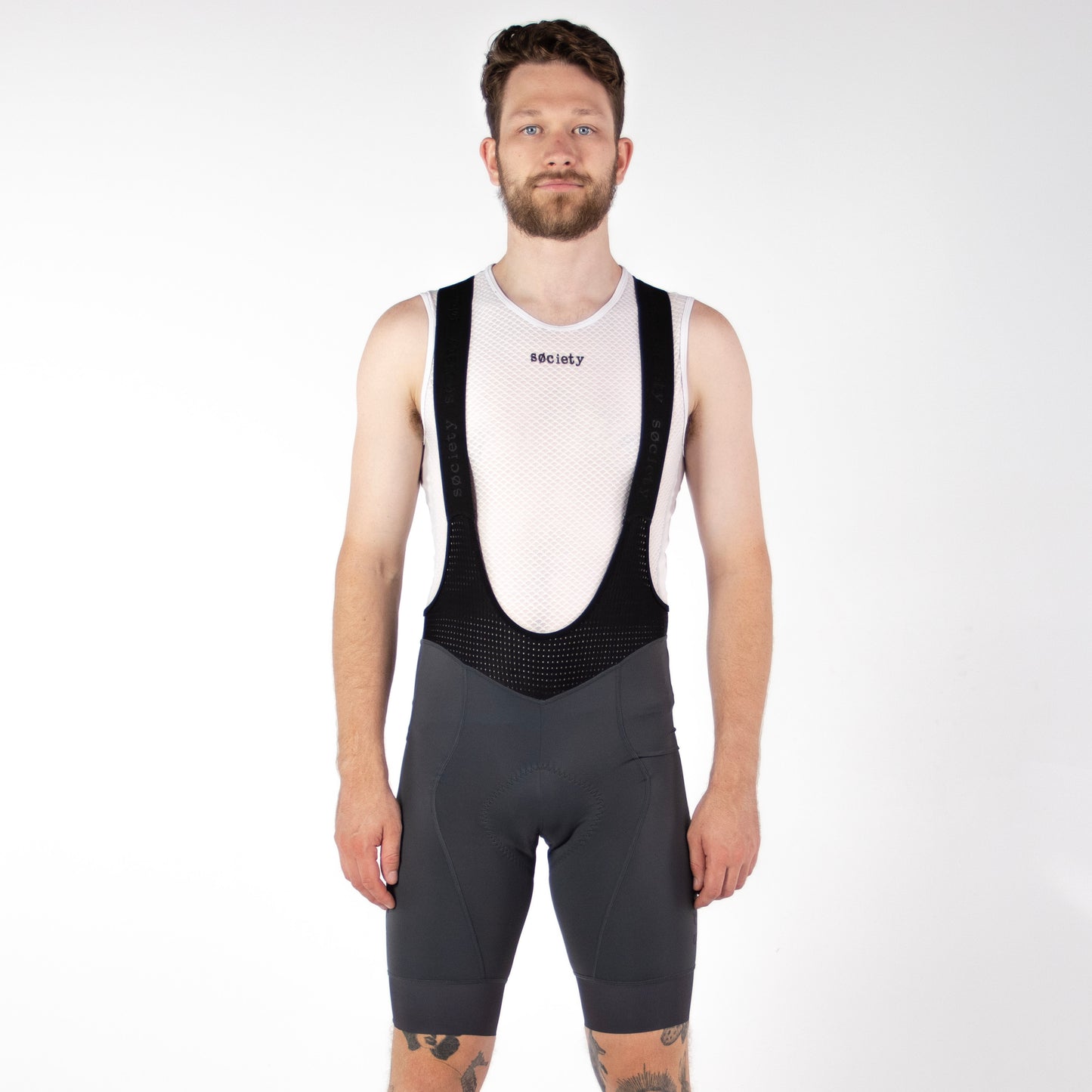 Mens Omni Bib Shorts (Gun Metal)