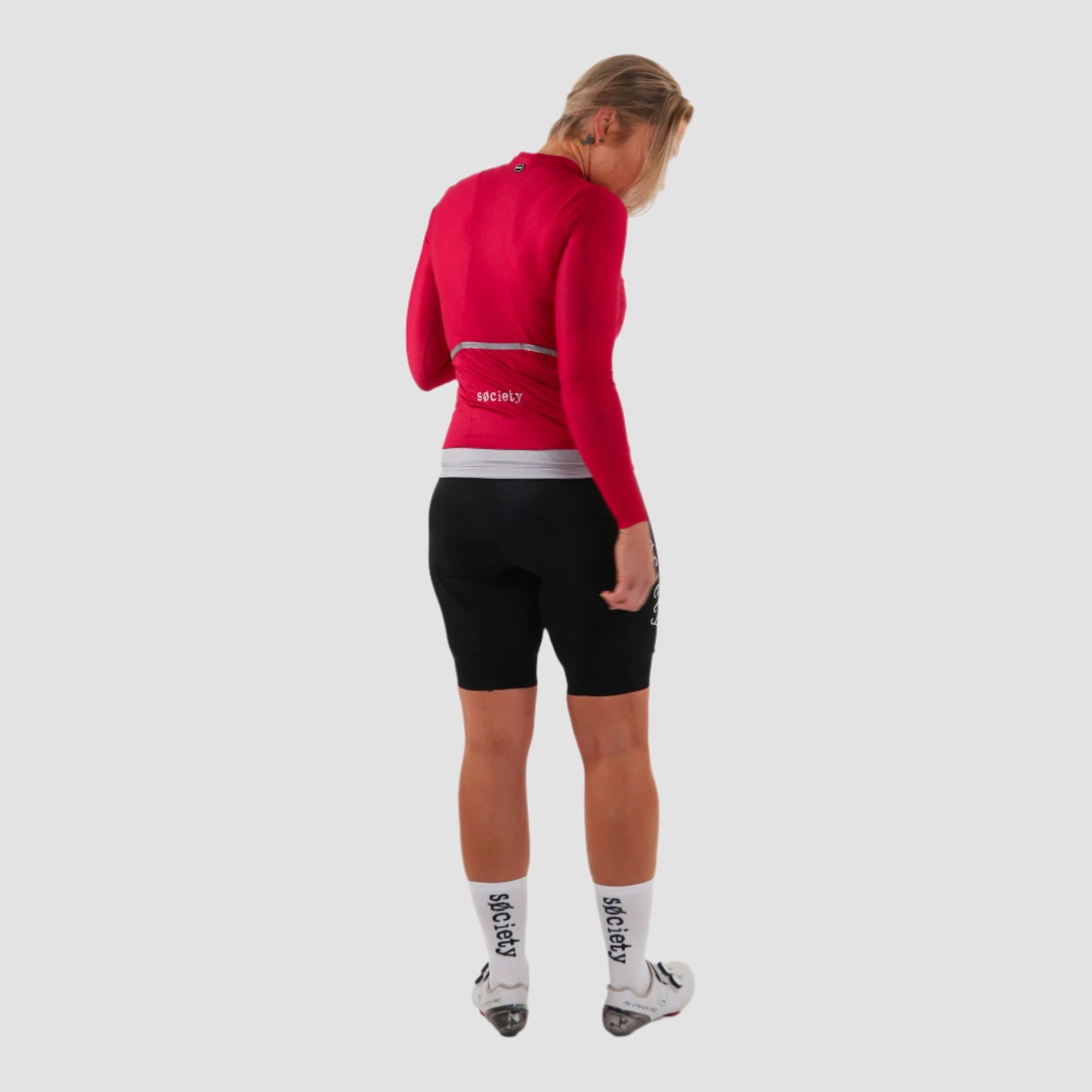 Womens Prevail Long Sleeve Jersey (Merlot)