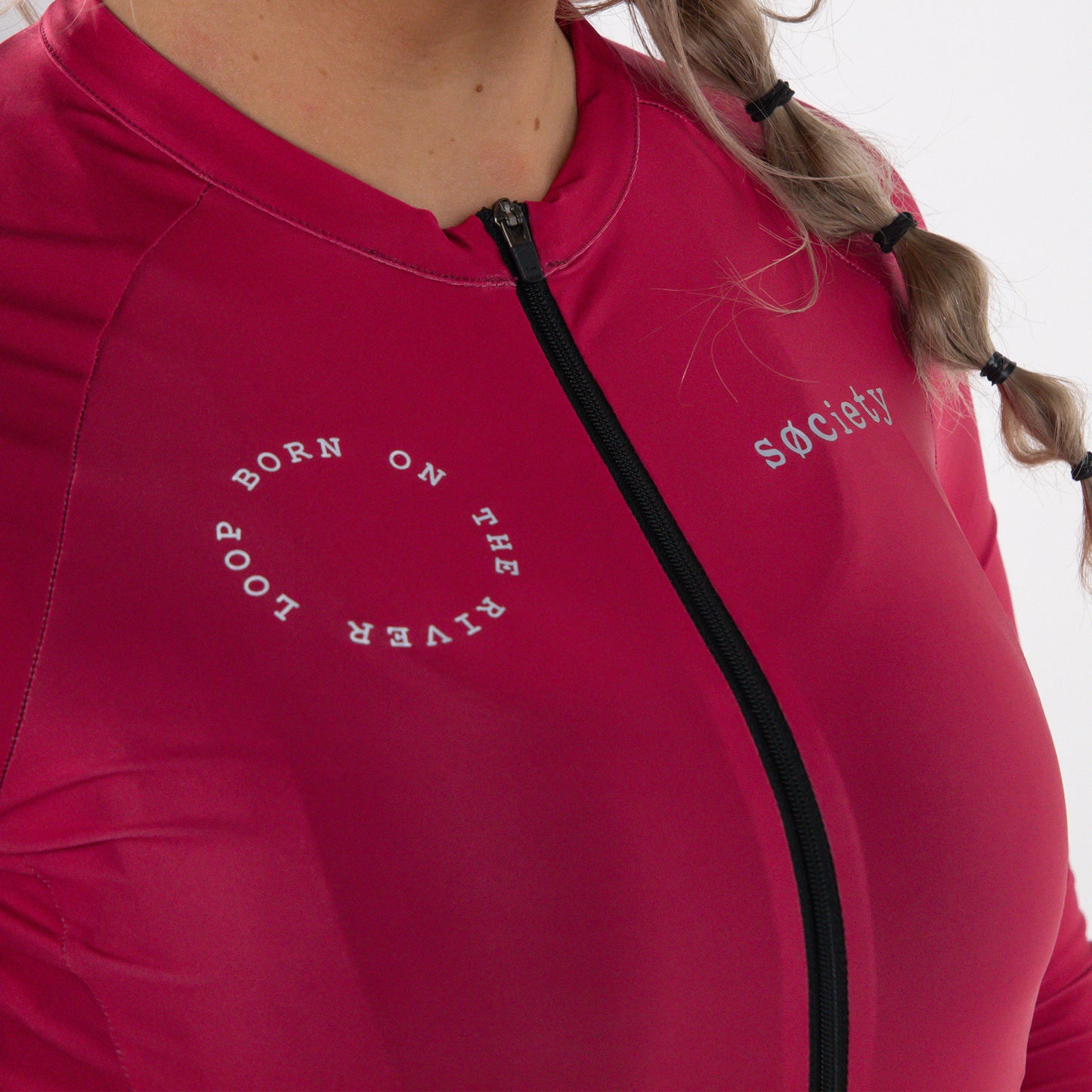 Womens Prevail Long Sleeve Jersey (Merlot)