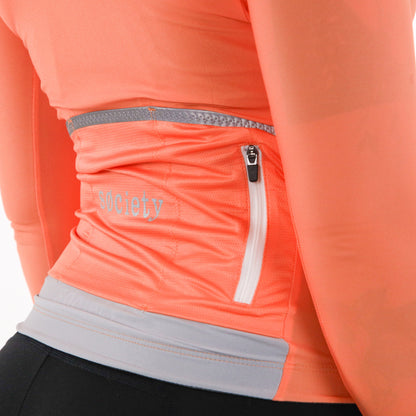 Womens Prevail Long Sleeve Jersey (Peach)