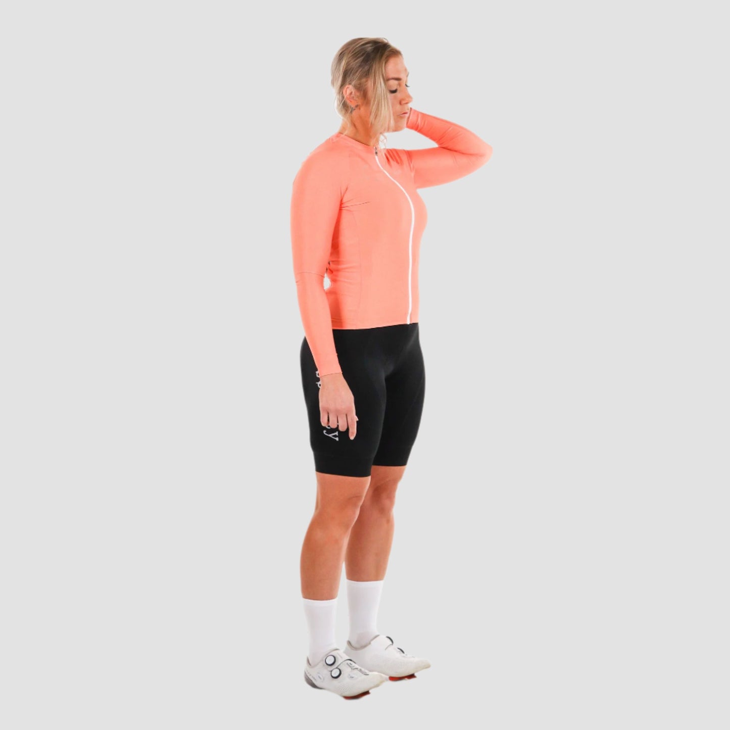 Womens Prevail Long Sleeve Jersey (Peach)