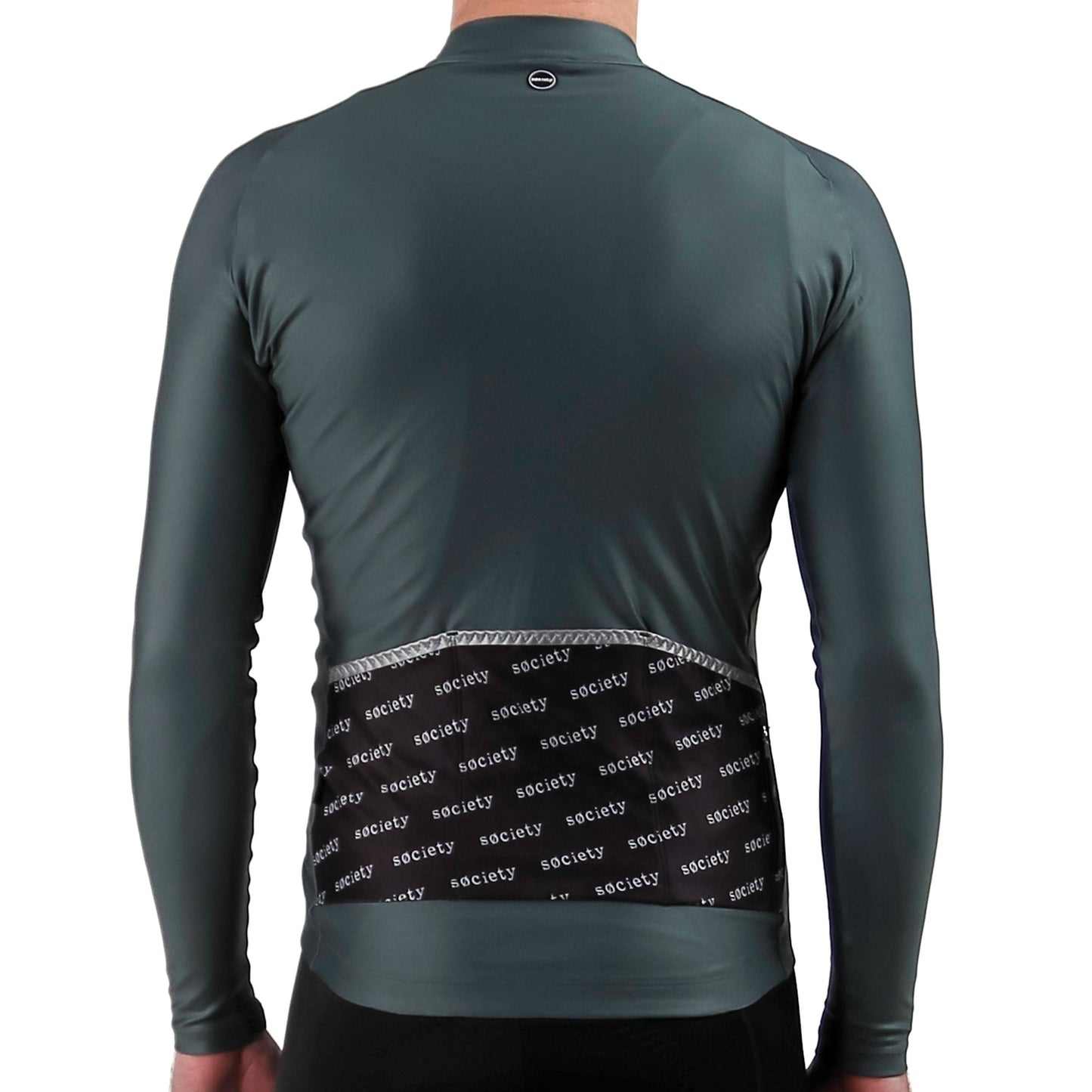 Society Cycling Yardage Thermal Long Sleeve Jersey (Petrol)