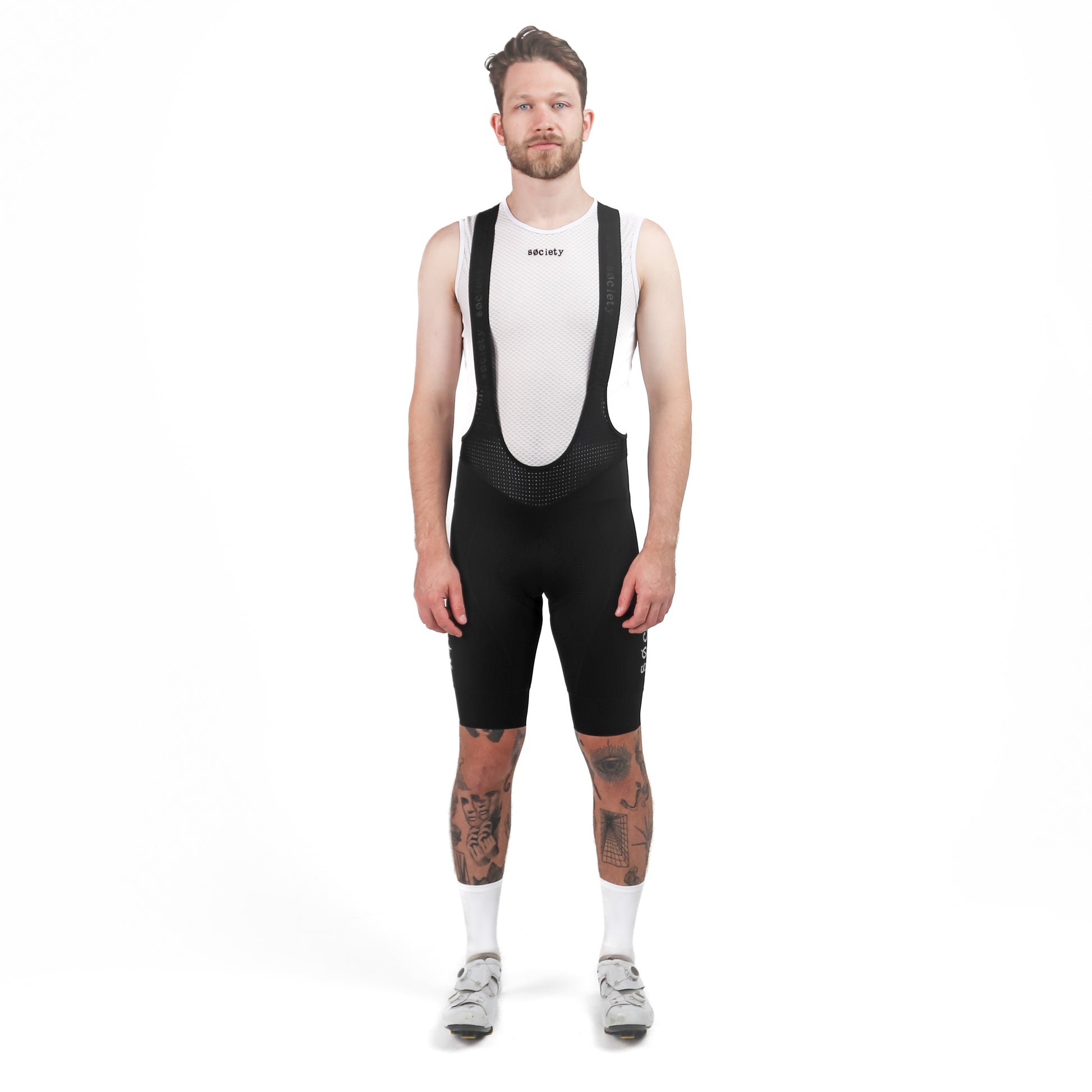 Society Cycling Omni Bib Shorts Black