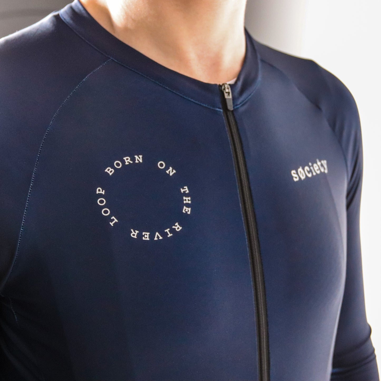 Mens Prevail Long Sleeve Jersey (Navy)