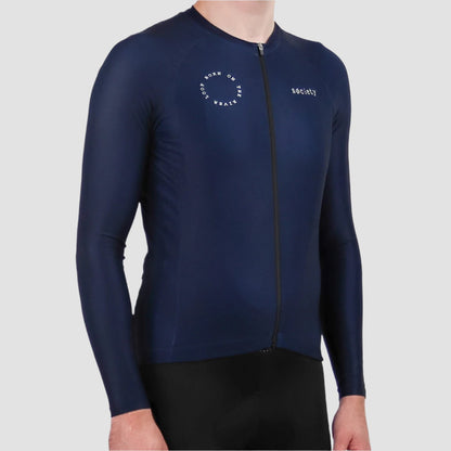 Mens Prevail Long Sleeve Jersey (Navy)